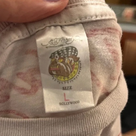 ED HARDY| Y2K LOVE DIES HARD BABYDOLL T SHIRT - Picture 3 of 6